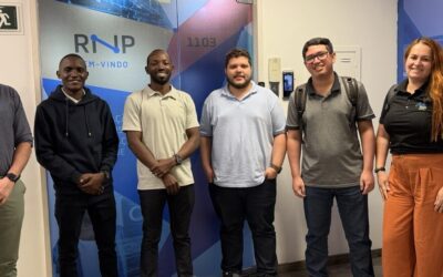 RNP recebe representantes da rede acadêmica de Uganda para agenda técnica sobre Open RAN, MVNO e testbeds 